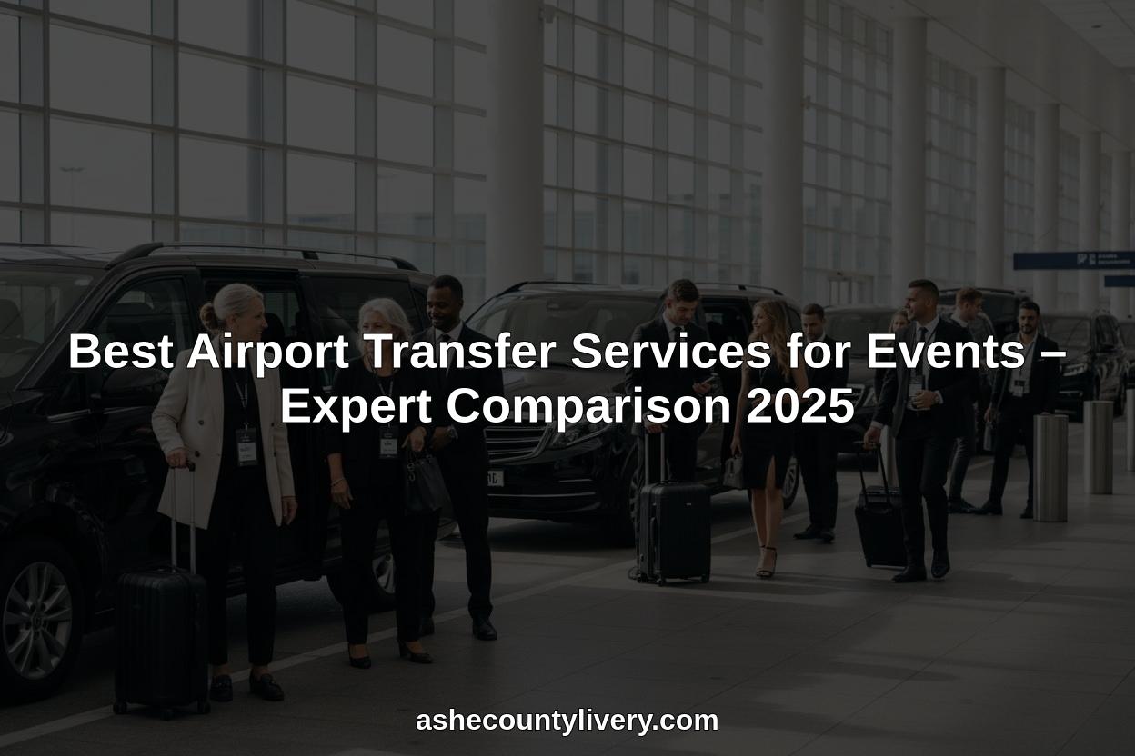 airport transfer services for events hero header image