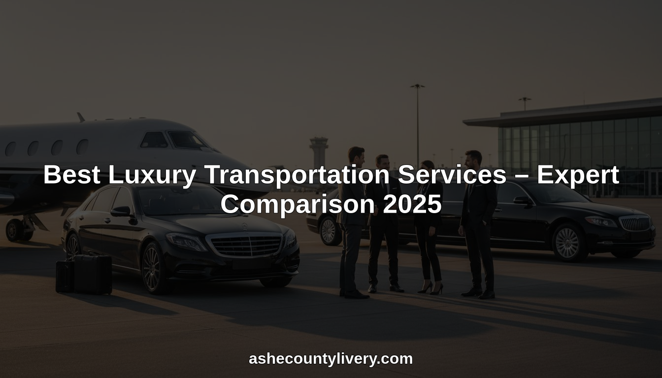 best luxury transportation services hero header image