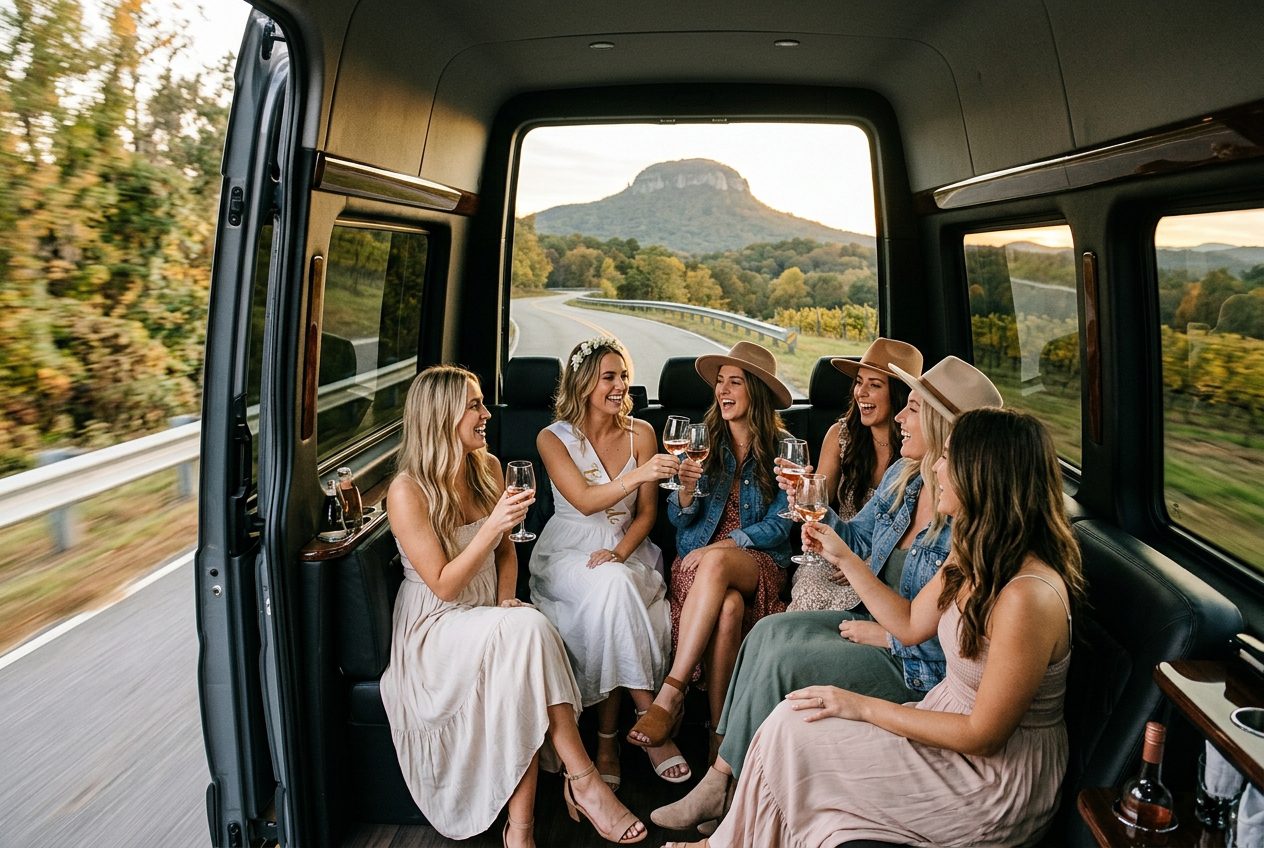 Best Wineries for Bachelorette Parties in the Yadkin Valley - Ashe County Livery