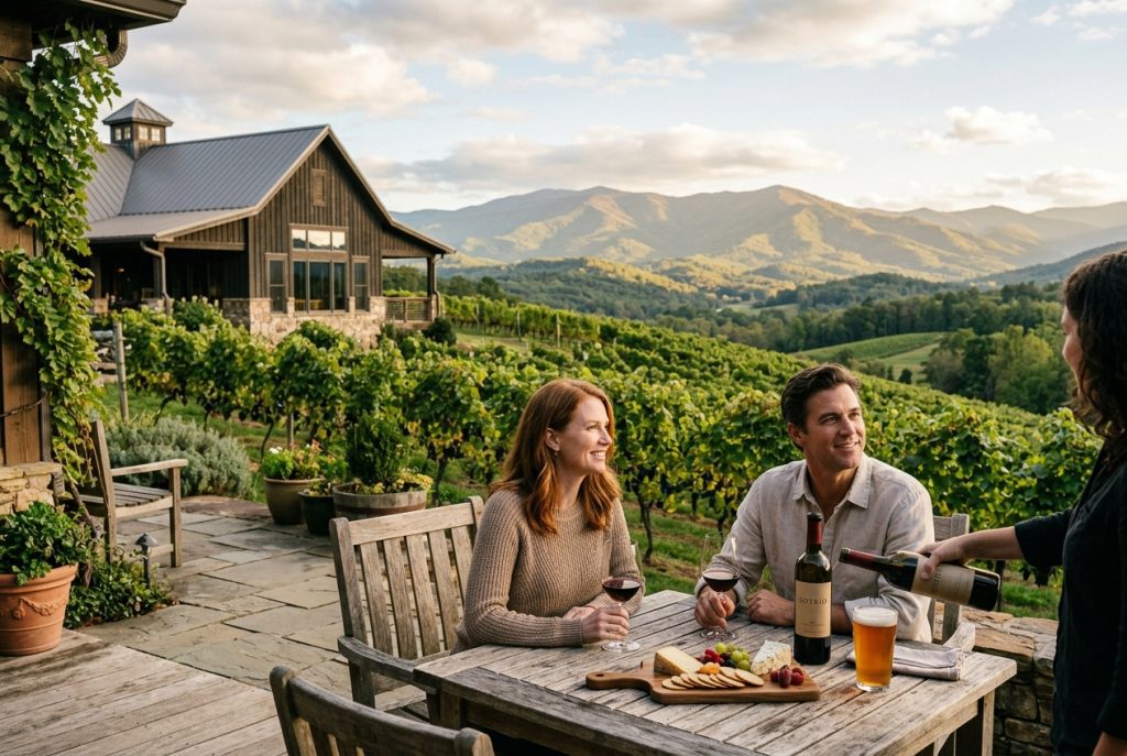 Discover Sotrio Vineyards — Wine, Craft Beer & Blue Ridge Views in Ronda NC - Ashe County Livery blog image