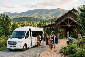 Getting Your Guests to The Barn on New River — West Jefferson Wedding Shuttle Guide