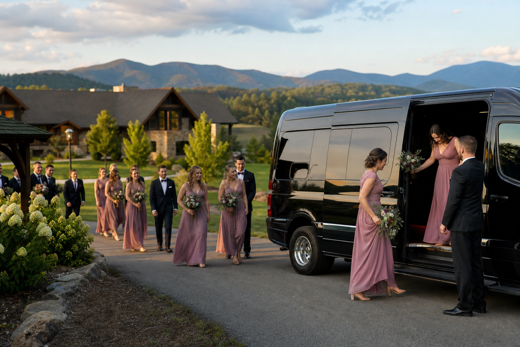 Sugar Hollow Retreat Wedding Transportation — Smoky Mountains Destination Venue - Ashe County Livery blog image