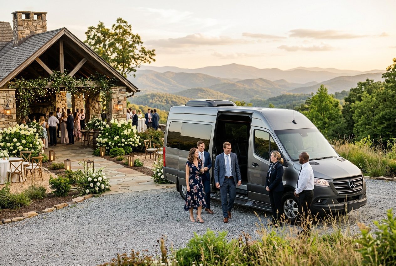 Summit on Cross Mountain Wedding Transportation Guide — Jefferson NC