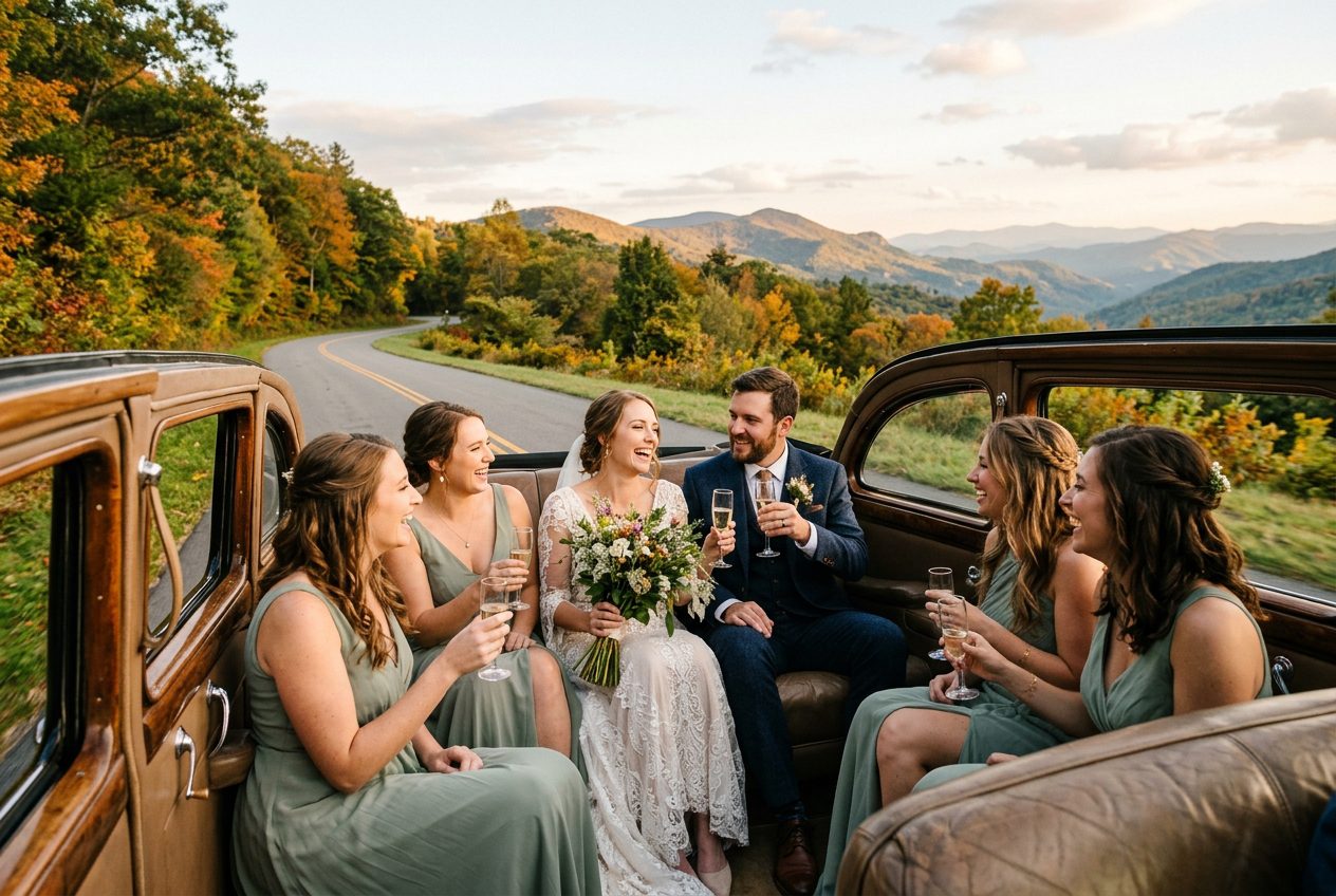 Top 10 Reasons to Choose Ashe County Livery for Your Wedding Transportation - Ashe County Livery