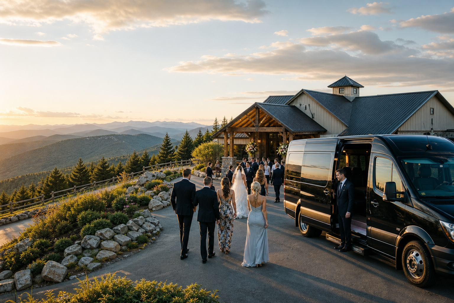 Wedding Transportation Guide: The Venue at Boulder Creek in Beech Mountain, NC
