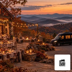 Cozy Fall Wedding Transportation: Planning for Chilly Mountain Evenings